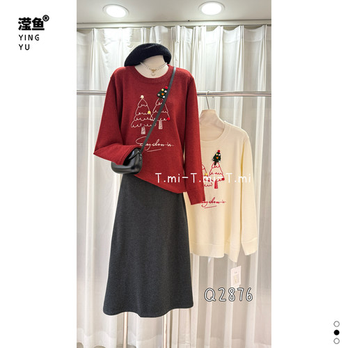 TMIQ2876大码秋冬新款针织衫女