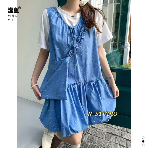 NF5823大码韩版背心裙女夏季