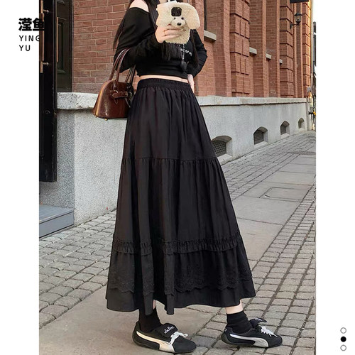 佐纳K26027大码纯色A字裙女