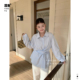 26839大码 女长袖 春季 纯色收腰衬衫 通勤风显瘦设计感上衣 新款 Tmi
