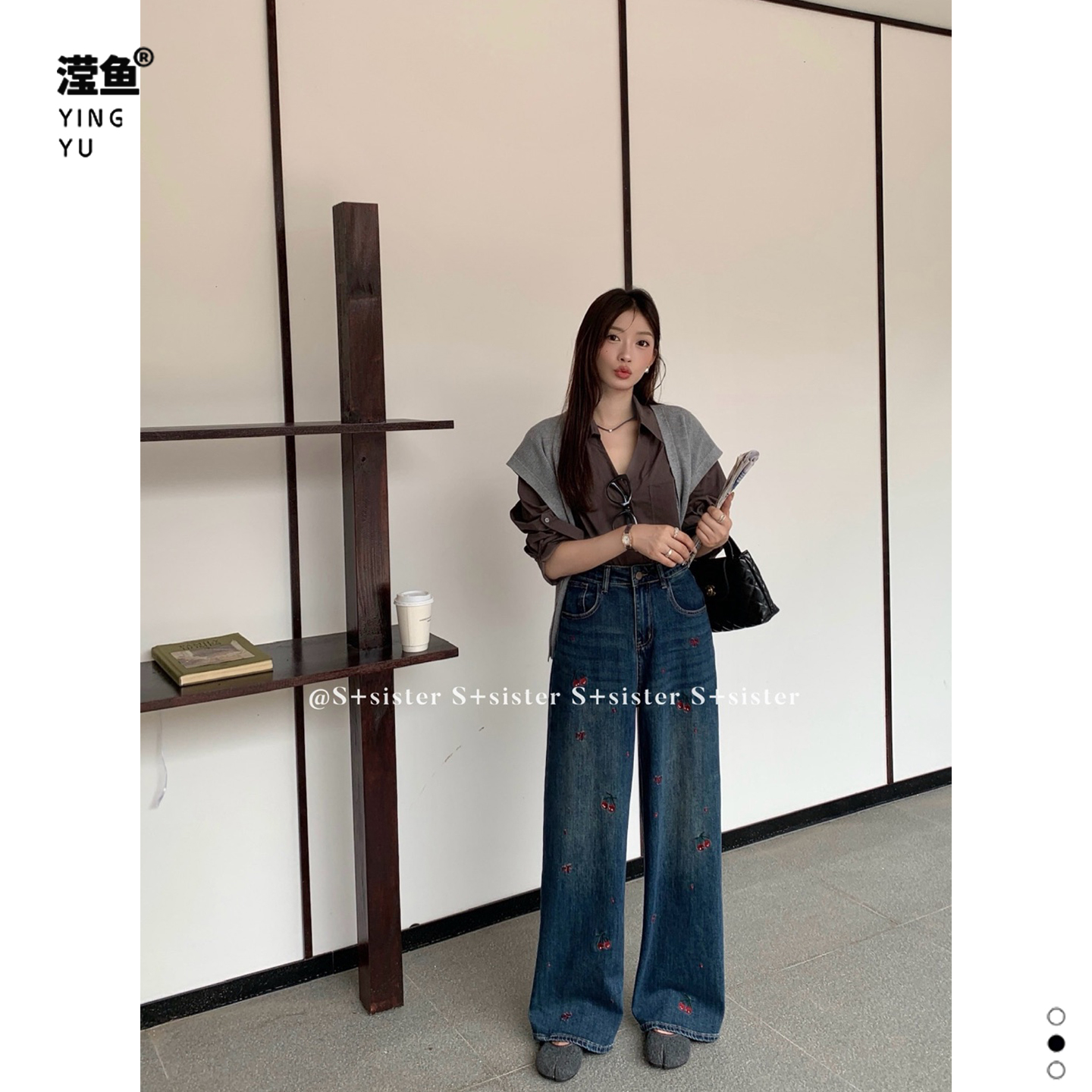 S+W1152常规刺绣女大码牛仔裤