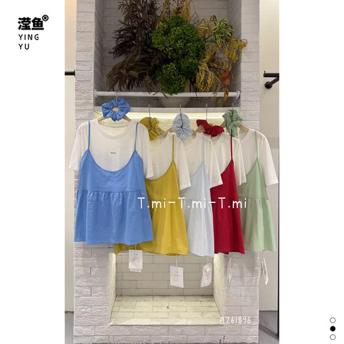 Tmi261896大码假两件套短袖