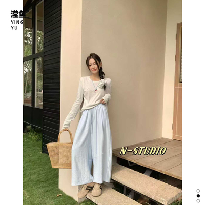 NW3794大码休闲简约宽松长裤