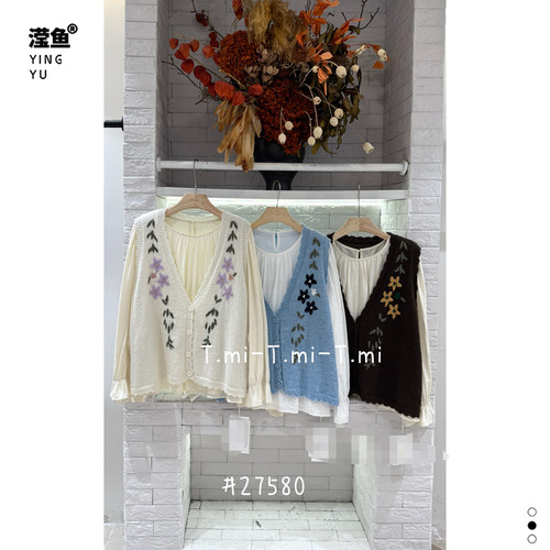 Tmi27580大码复古风套装女秋