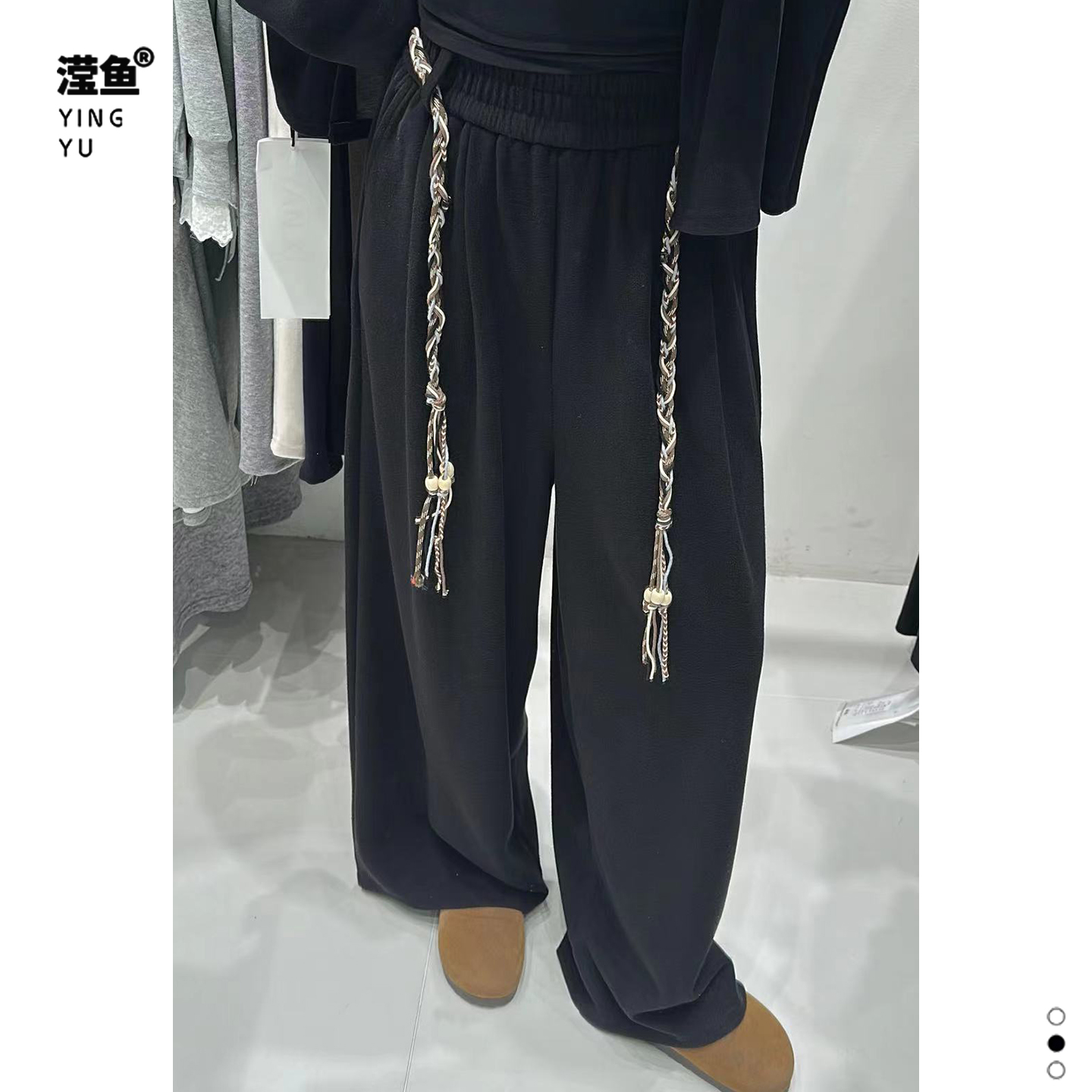 演曦L130大码女阔腿直筒裤长裤