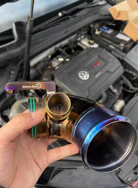 SnowTech加大强化90度弯管钛合金适用MQB大众高尔夫7/8GTI奥迪S3