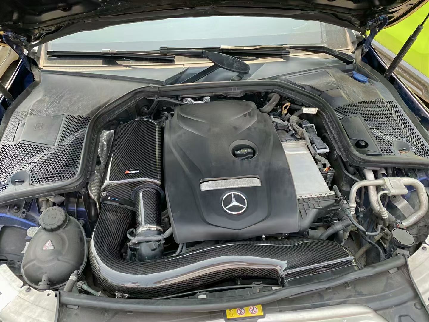 适配奔驰C200 w205 C260 W213 E300L Airspeed干碳纤进气改装
