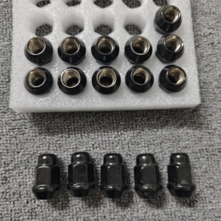 16个改装 1.5黑色适配飞度gk5锋范致炫雅力士 锥面螺丝螺母M12