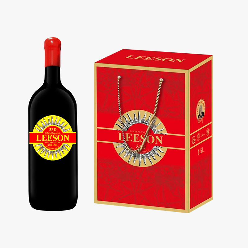 雷盛红酒33D(原33L)大瓶1.5L智利干红