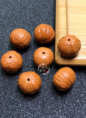 猴头凤羽散珠手串雕刻星月菩提佛珠念珠男女diy手链文玩配珠配饰