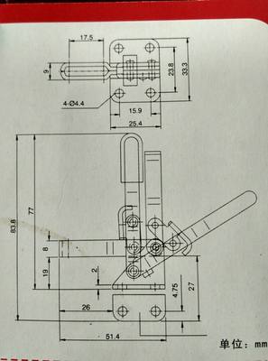 快速夹具夹钳肘夹压紧器夹头搭扣锁扣SD-101A 不锈钢304 101ASS