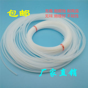 F4耐腐蚀塑料套管 PTFE 白色铁氟龙软管 聚四氟乙烯管 四氟毛细管