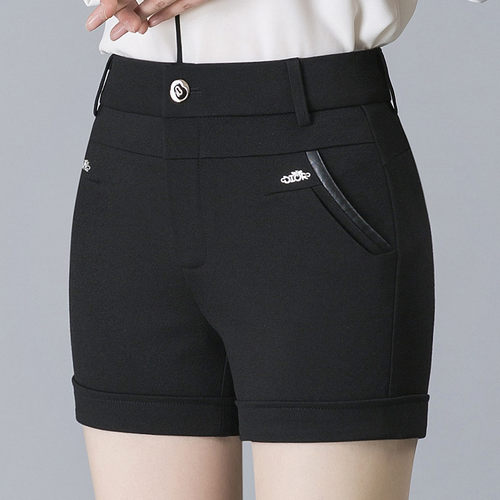 百搭显瘦高腰弹力短裤女