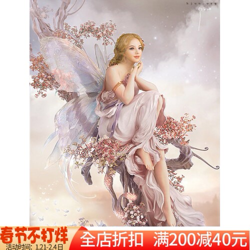 新款精准印花dmc正品油画十字绣