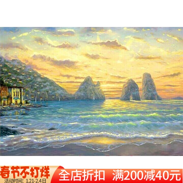 精准印花新款绣线十字绣DMC客厅
