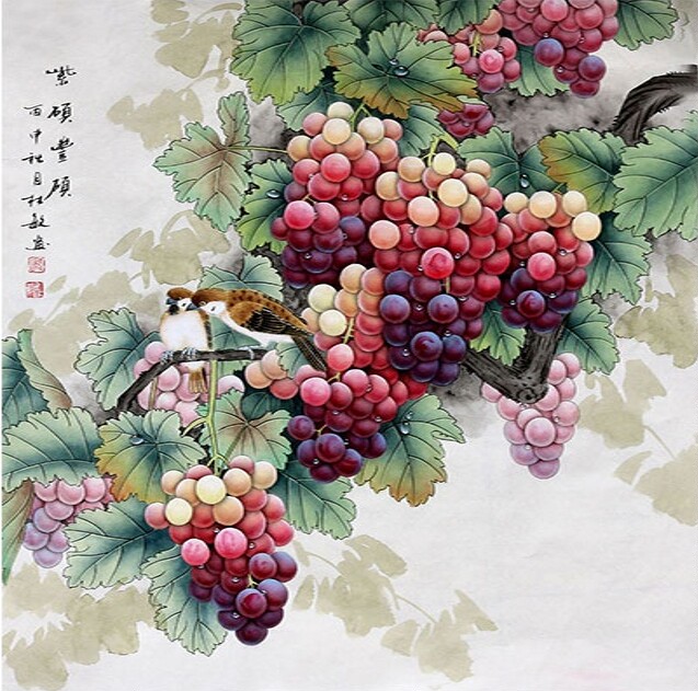 新款印花正品dmc客厅花鸟十字绣