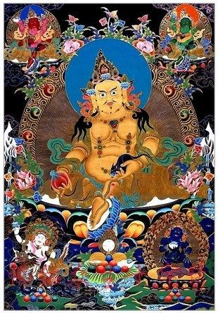 DMC十字绣唐卡系列五路财神