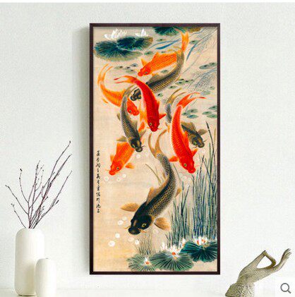 包邮印花十字绣正品客厅DMC玄关