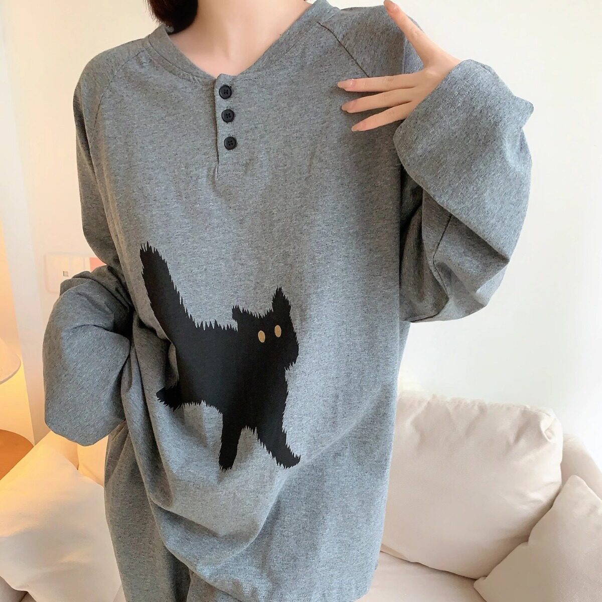 2024新款睡衣套装女春款2024新款韩版卡通大码家居服