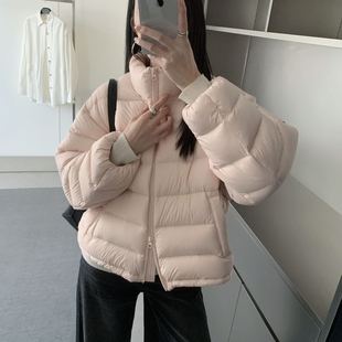 韩系排骨鱼骨棉服女2025冬季新款小个子加厚泡芙短款面包服外套女