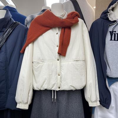 韩系简约立领开衫外套