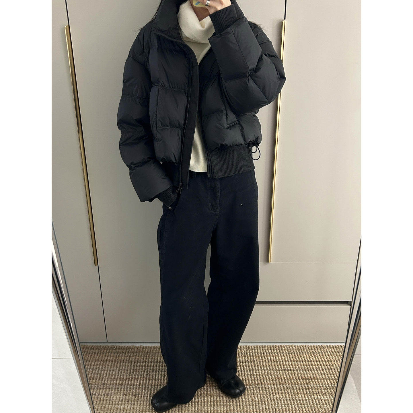 【送运费险】韩版黑短款保暖棉服