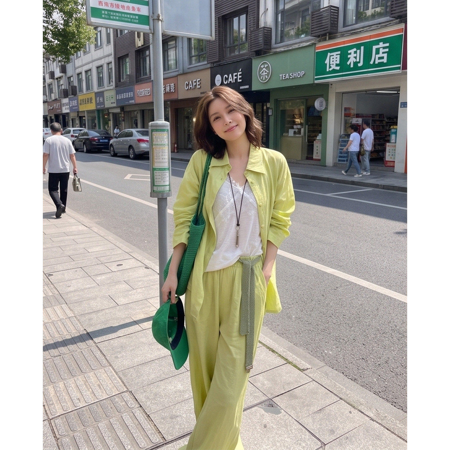 【送运费险】防晒衬衫阔腿裤套装
