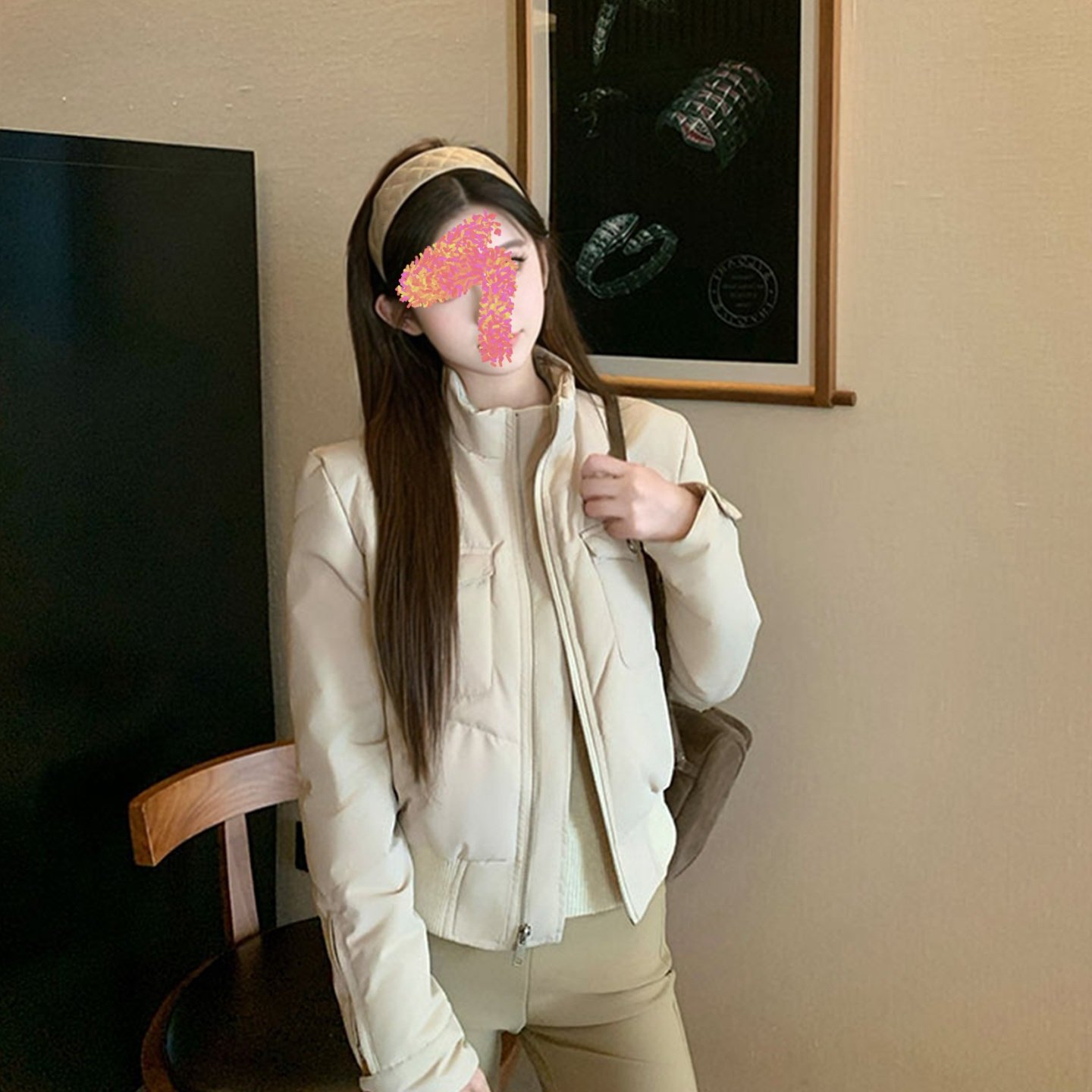 【送运费险】短款立领棉服外套女