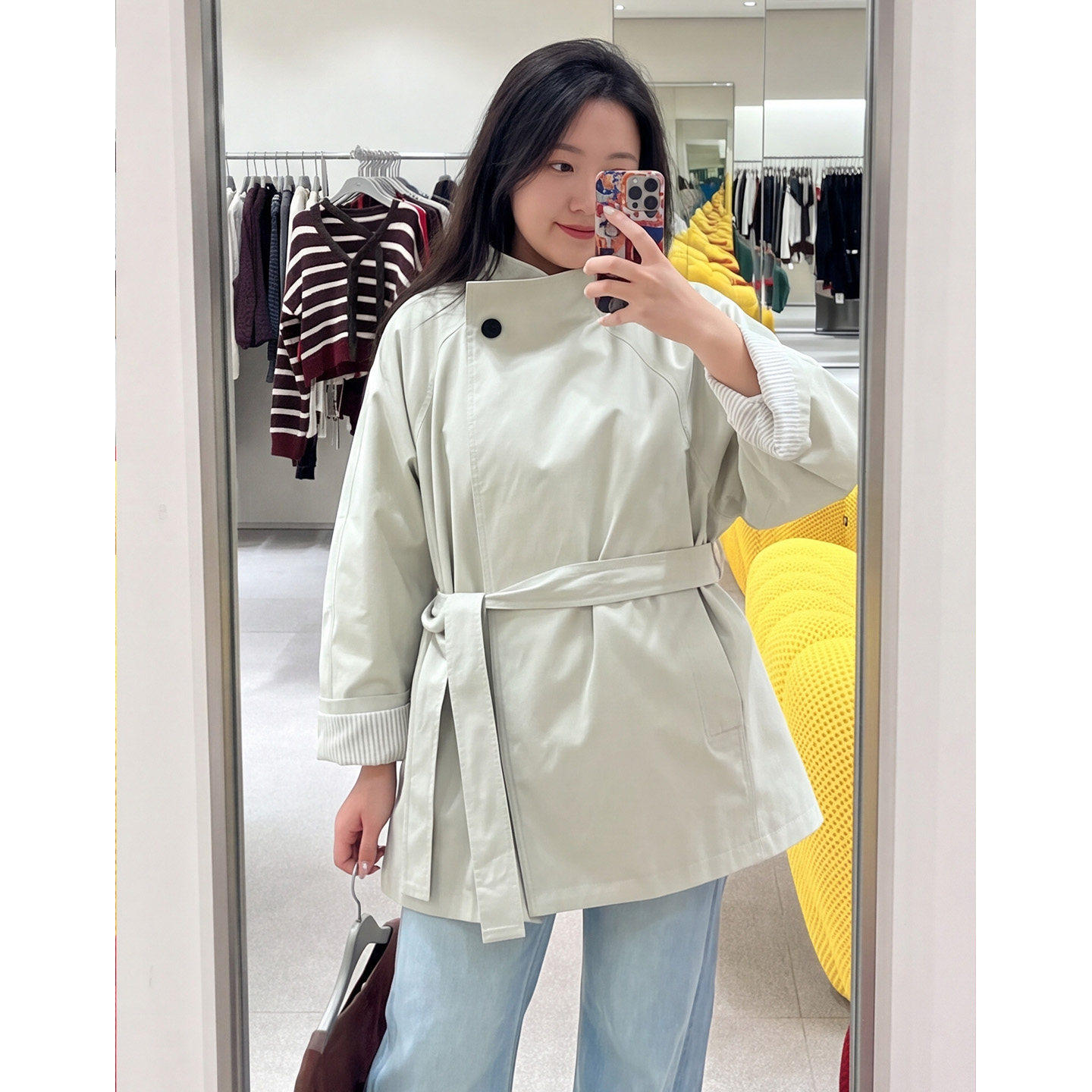 【送运费险】风衣外套女中长款