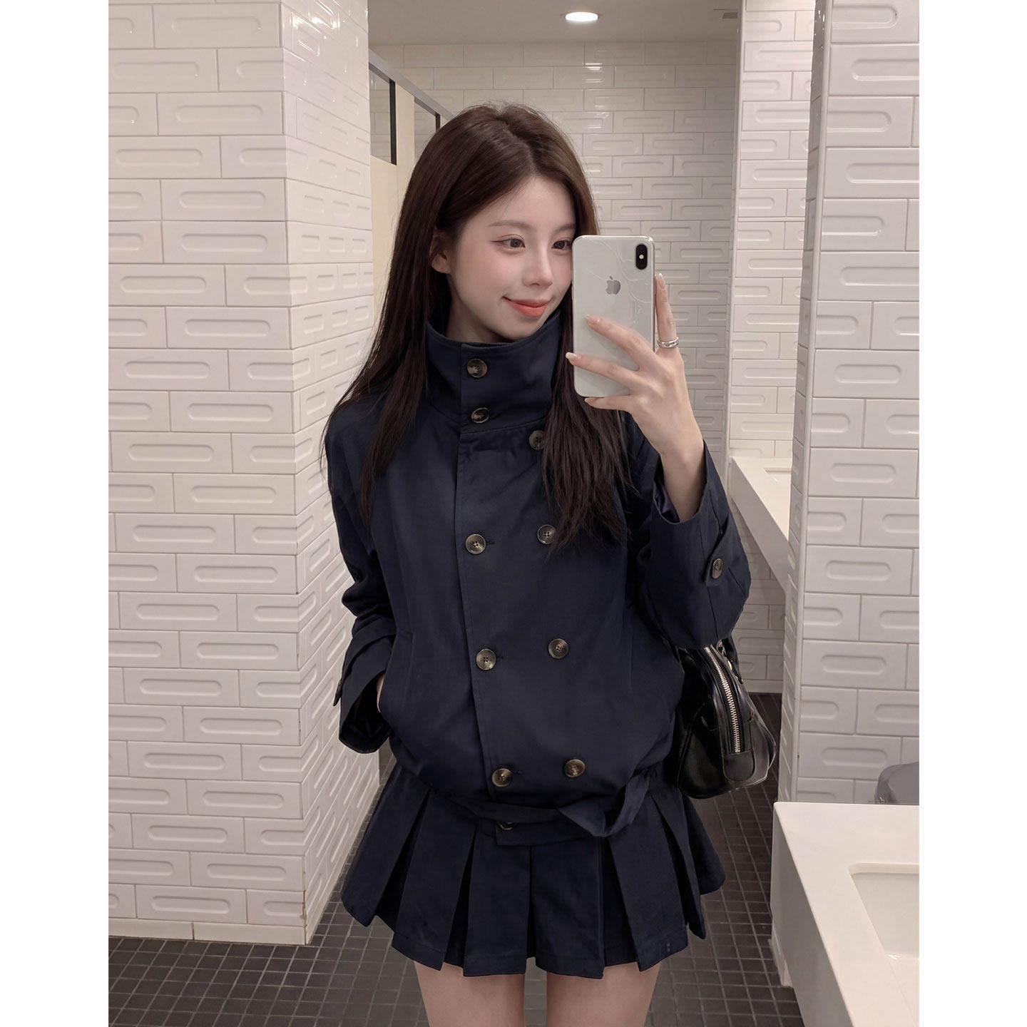 【送运费险】风衣外套百褶短裙女
