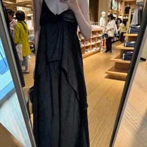 新中式清冷感套装女夏季吊带上衣不规则宽松休闲裤松弛感两件套女