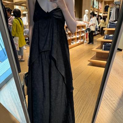 吊带上衣不规则宽松休闲裤松弛感