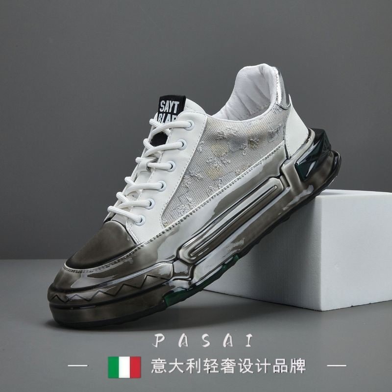 PA轻奢定制意大利欧洲站透气秋季男鞋潮新款潮牌运动鞋软底老爹鞋,流行男鞋,老爹鞋,淘宝优惠券,粉丝福利购,淘宝优惠卷