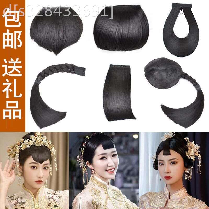 古装假发新娘秀禾刘海中式桃心假发片女儿童舞蹈表演小假刘海包邮