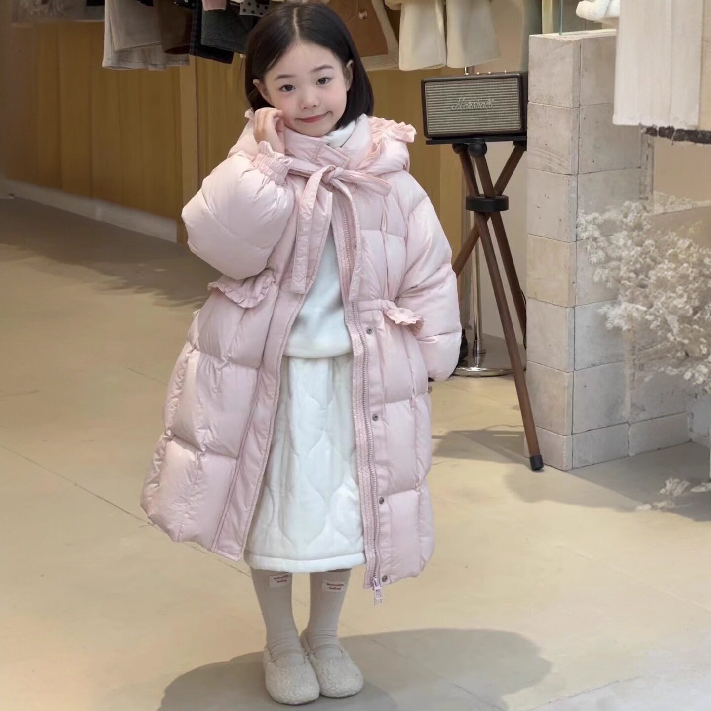 女童冬装棉服2026新款洋气儿童棉衣加厚中大童冬季宝宝棉袄外套