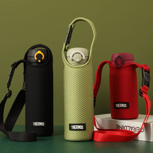 手提斜跨两用杯套适配魔系350 500 600 750ml防摔保护袋 加厚压纹