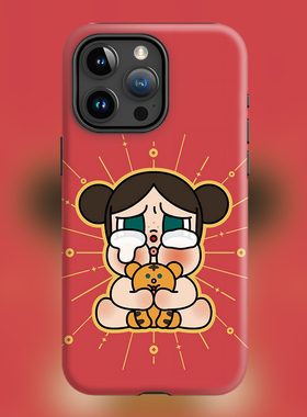 玛特新款16plus哭娃红色适用iPhone15Promax苹果手机壳14防摔套13磨砂可爱卡通CRYBABAY新年盲盒磁吸Magsafe