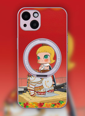 360度可旋转支架玛特Molly适用华为苹果17PROMAX可背调节斜挎防摔软iphone15手机壳茉莉12/16泰象13Pro小羊皮