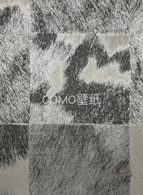 经典Faboie MADAGASCAR 方块皮毛纹 无缝墙布BX-VT2101 2102 2103