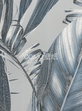 MDDS色织轻奢提花东南亚风大叶背景无缝墙布MHY24120-01A-22A-36A