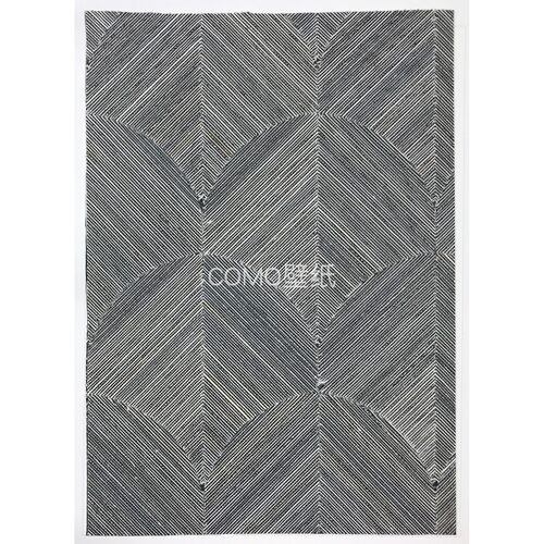 COMO 新款高级感玄关 扇形天然材质镶嵌工艺背景壁纸DE2339M268