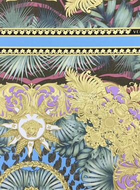 VERSACE范思哲 环保奢华欧式宫廷背景PVC压纹墙纸38703-1-2-3-4-5