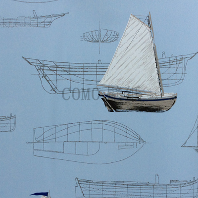 MENTON航海帆船儿童房墙纸壁纸GN600981 600982 600983 600984