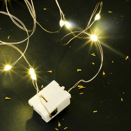 蛋糕装饰暖光灯 LED发光灯黄光彩光可造型三档调节灯线1米 38包邮