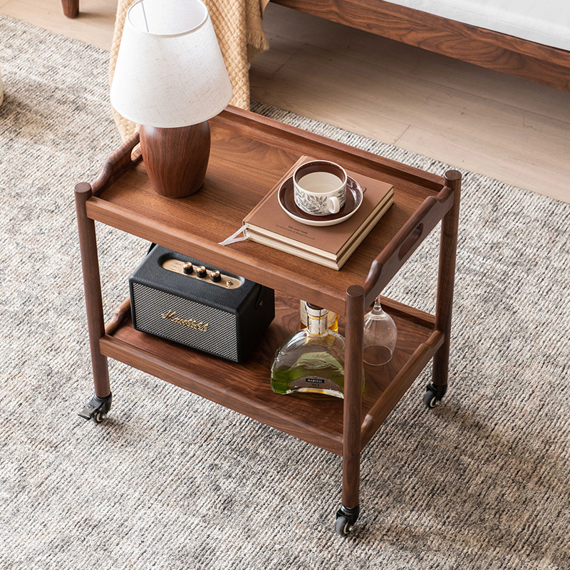 北美黑胡桃木实木边几组合