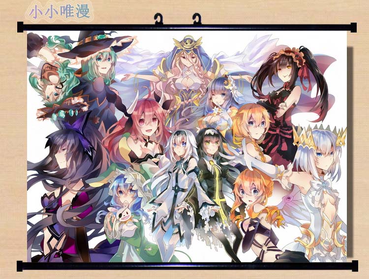 1DATEALIVE约会大作战 时崎狂三五河琴里动漫挂画海报布画多图2N4