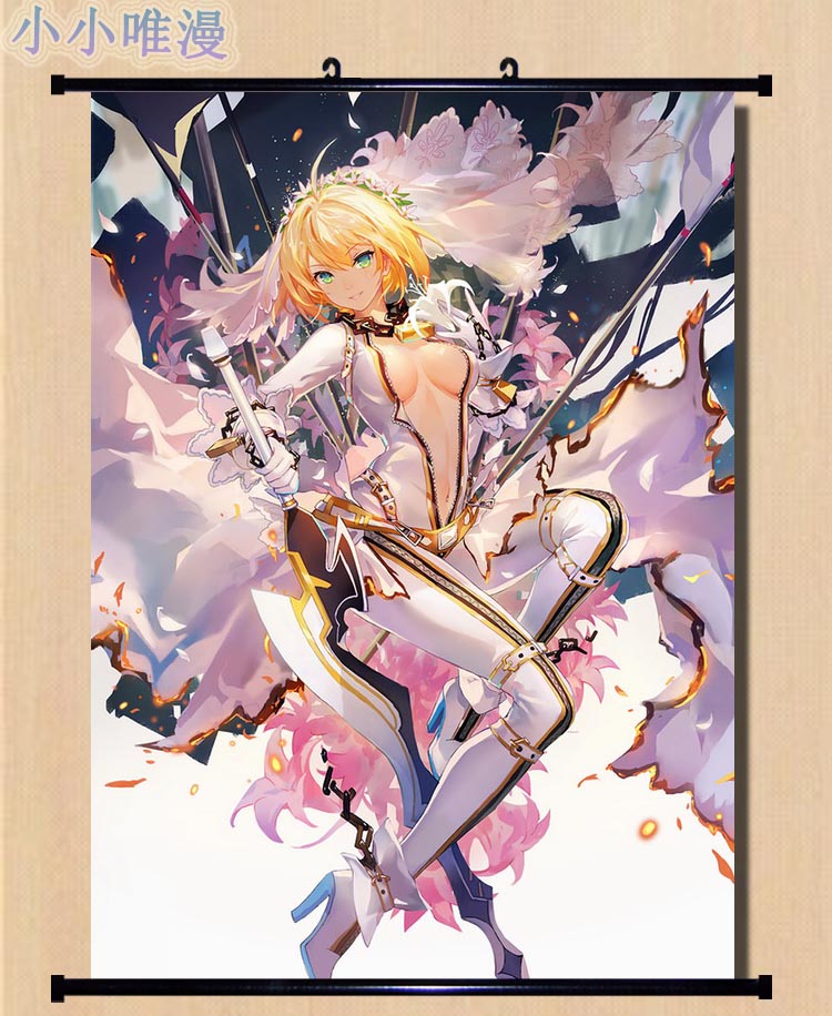 Fate Grand Order尼禄 克劳狄乌斯 花嫁动漫挂画海报壁画多图2