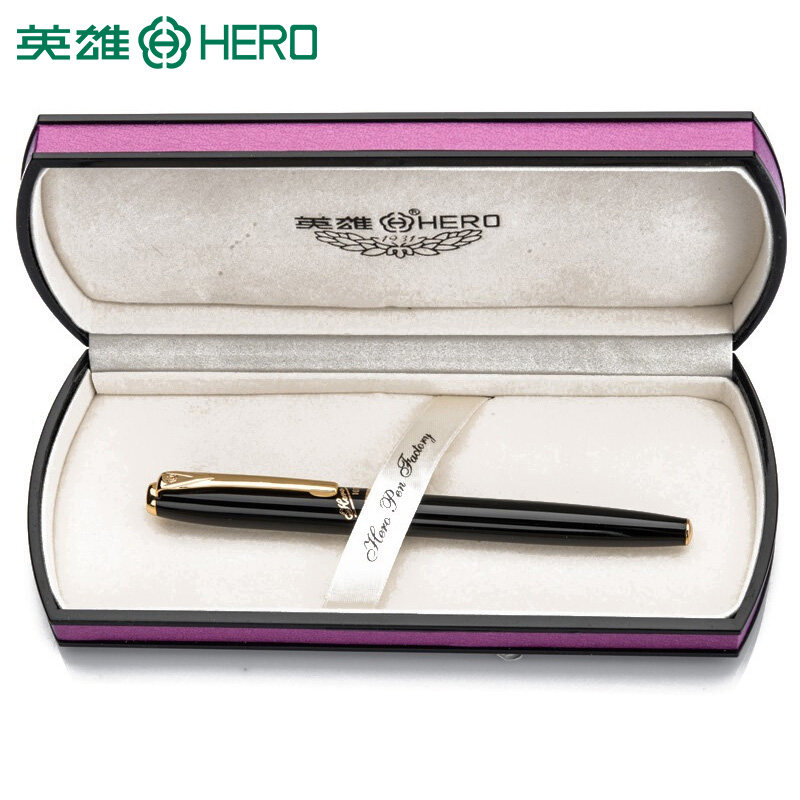 HERO英雄钢笔官方正品1079 特细0.38mm学生用练字办公商务美工
