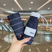 日本Wpc.×超级马里奥黑胶迷你伞卡通防晒紫外uv超轻五折遮太阳伞