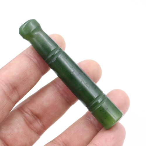 天然和田玉老碧玉烟嘴循环过滤器